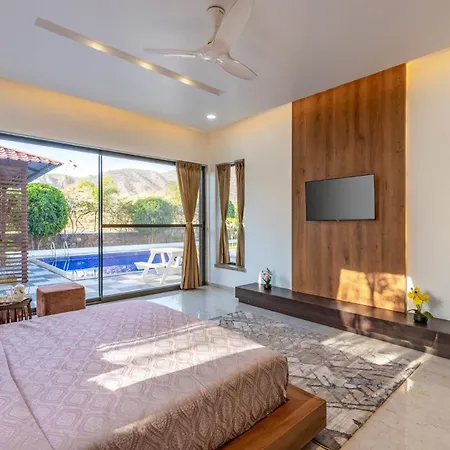 Stayvista'S Bella Dream - Mountain-View With Outdoor Pool, Lawn Featuring A Gazebo & Indoor Games-3