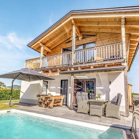 Chalet Alpenzauber Mit Beheiztem Pool, Inzell-2